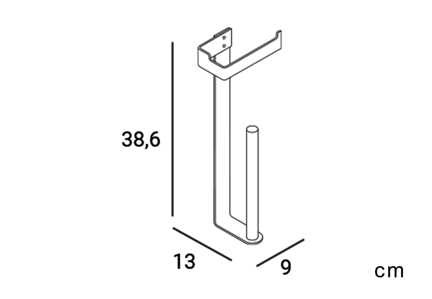 Portarrollo de baño Slim de Manillons Torrent croquis 12