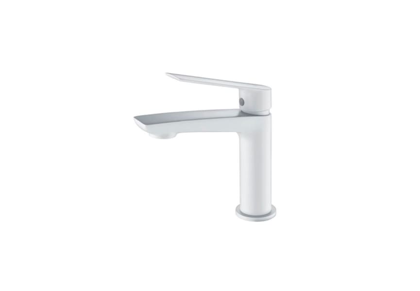 Grifo para lavabo ART de caño alto blanco mate marca IMEX