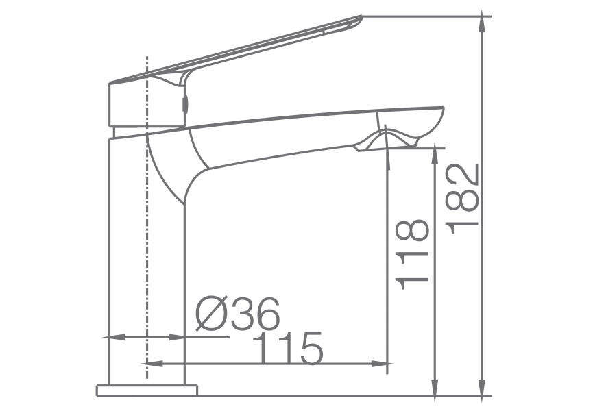 ▷ Grifo de lavabo caño alto Imex Luxor Blanco