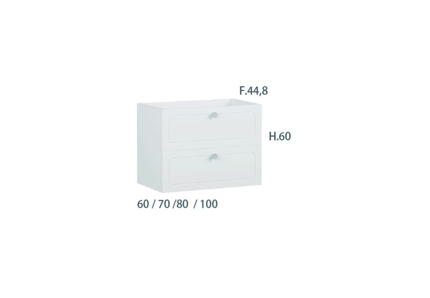 Mueble de baño Dalma Campoaras croquis 3