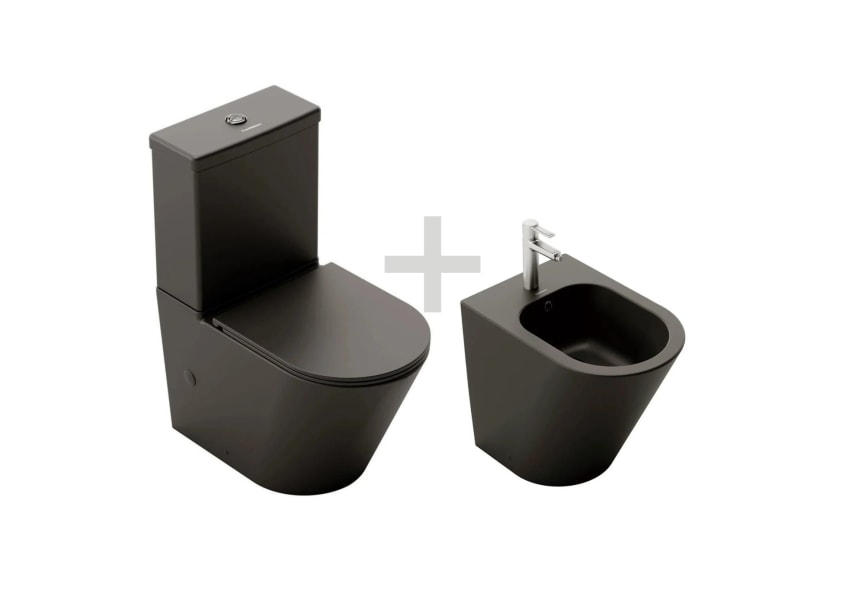 Pack inodoro compacto + bidé Venecia Fossil Natura detalle 5
