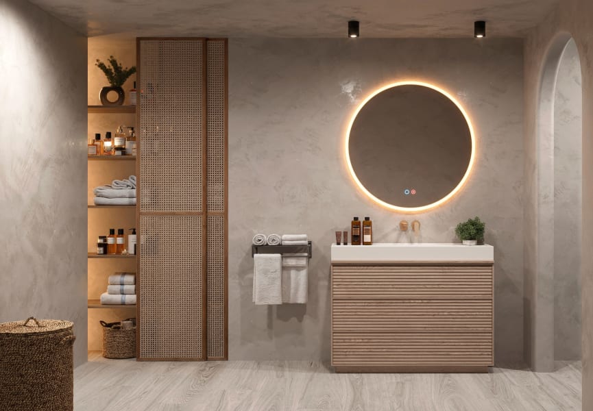 Espejo de baño con luz LED Atenas Ledimex ambiente 7