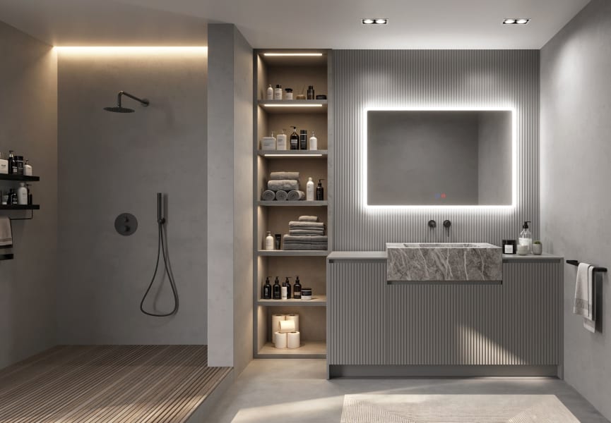 Espejo de baño con luz LED Praga Ledimex ambiente 8
