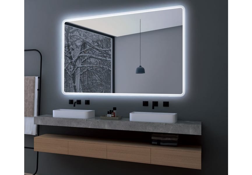 Espejo de baño con luz LED Praga Ledimex ambiente 9