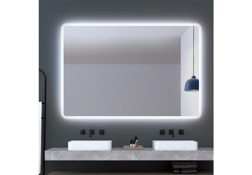 Espejo de baño con luz LED incorporada - PRAGA de LED Imex