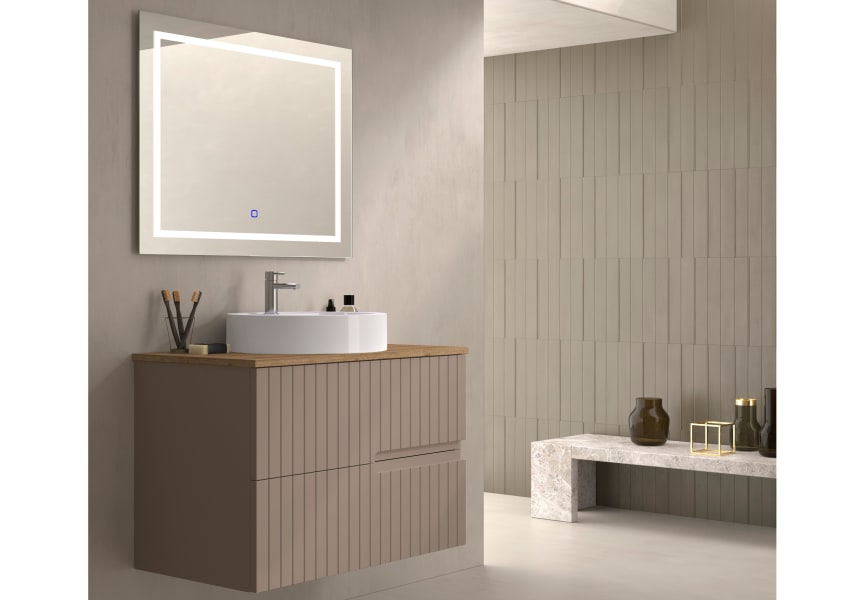 Mueble de baño con encimera de madera Ebi Bruntec colores principal 4