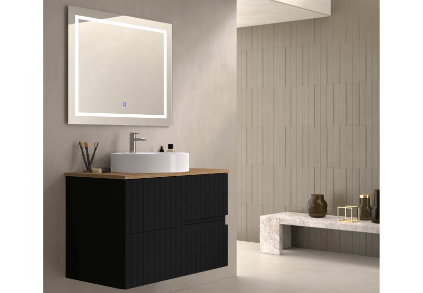 Mueble de baño con encimera de madera Ebi Bruntec colores principal 1