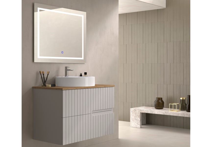 Mueble de baño con encimera de madera Ebi Bruntec colores principal 3