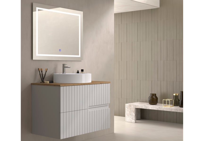 Mueble de baño con encimera de madera Ebi Bruntec colores principal 2