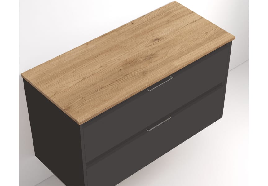 Mueble de baño con encimera de madera Ebi Bruntec colores detalle 10