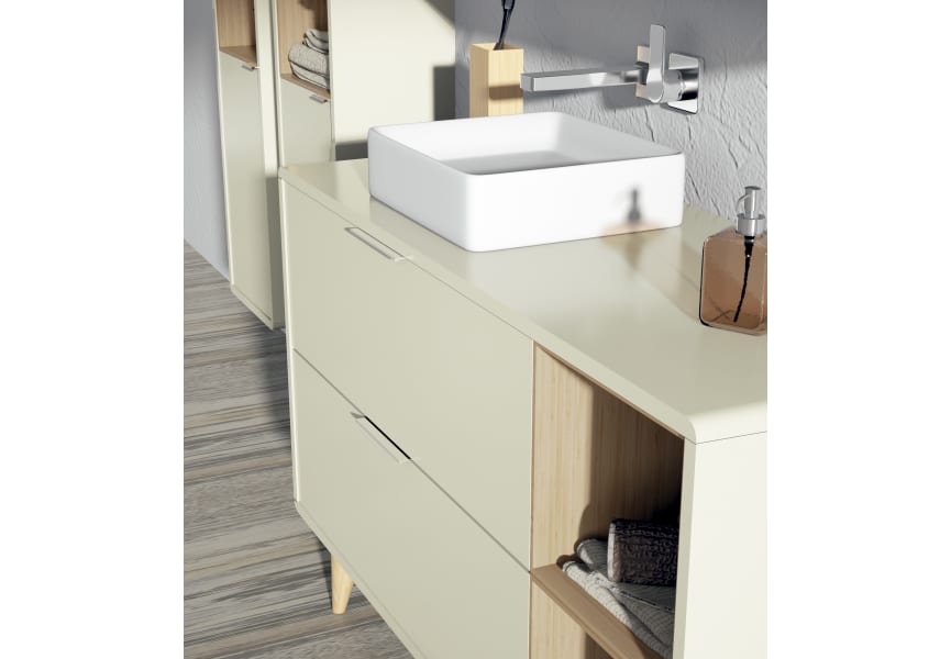 Mueble de baño con encimera de madera Vintass Campoaras detalle 3