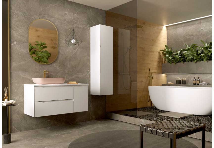 Mueble de baño Cenit con encimera de solid surface Coycama principal 1