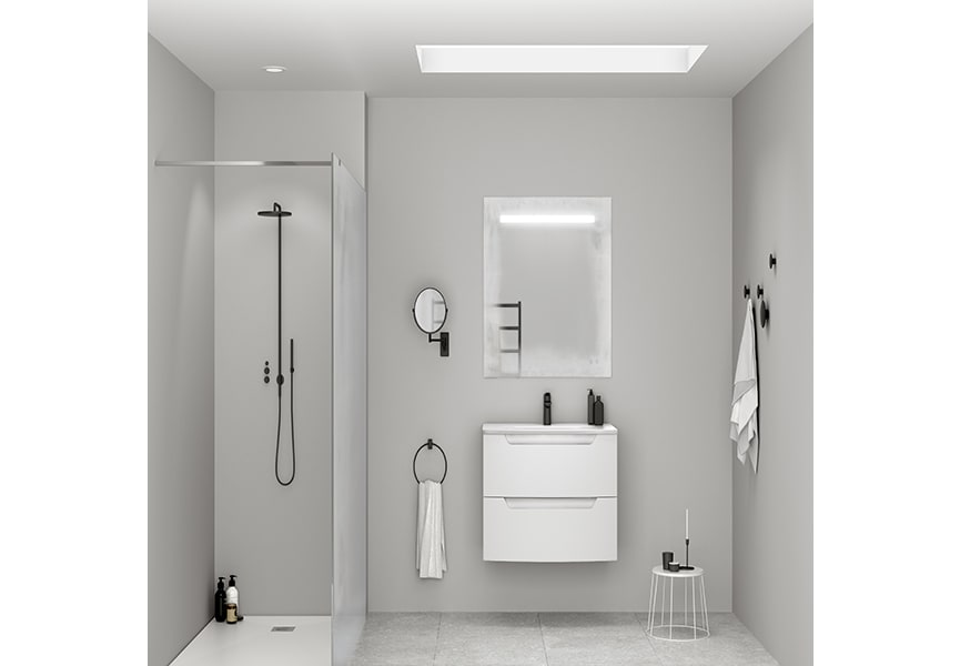 Espejo de baño con luz LED Samsum Boira Royo ambiente 1