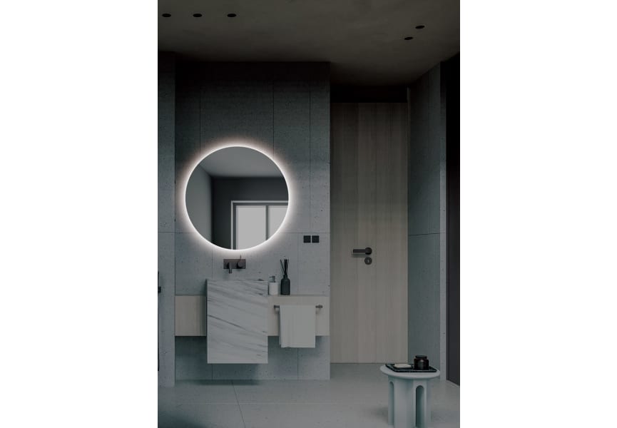 Espejo de baño con luz LED Lisboa Ledimex ambiente 4