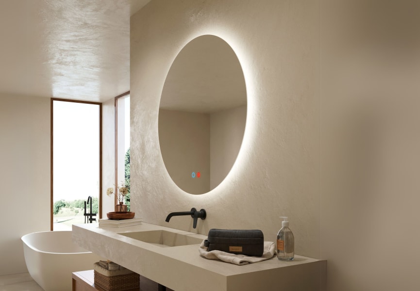 Espejo de baño con luz LED Lisboa Ledimex principal 0