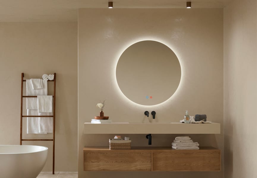 Espejo de baño con luz LED Lisboa Ledimex principal 1