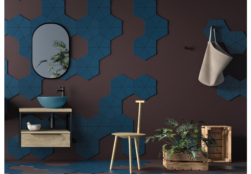 Mueble de baño con encimera Kirk Industrial Coycama ambiente 3