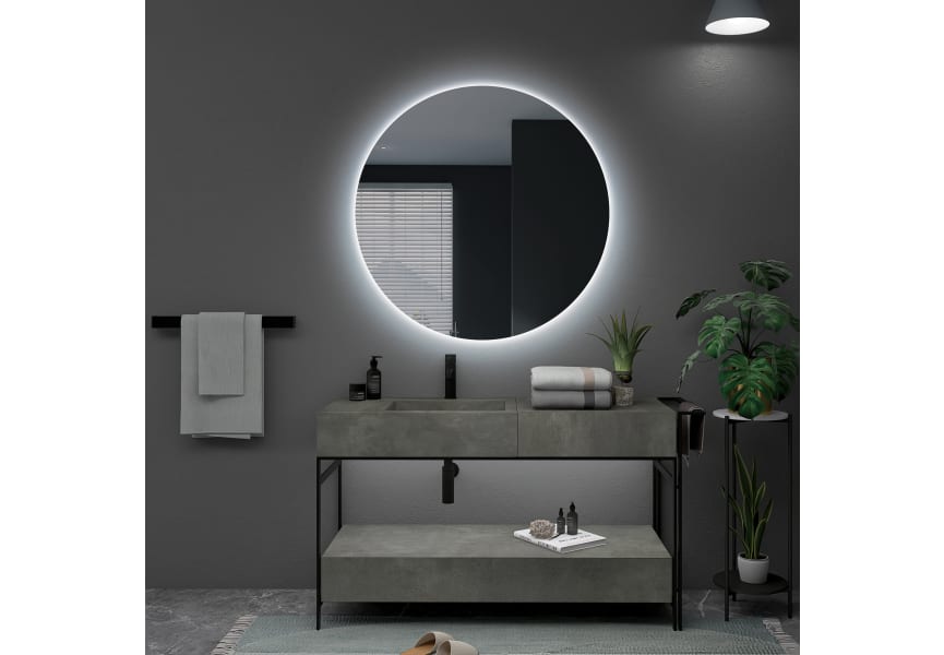 Espejo de baño con luz LED Oporto Ledimex ambiente 3