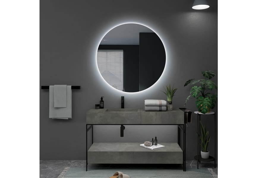 Espejo de baño con luz LED Oporto Ledimex ambiente 7