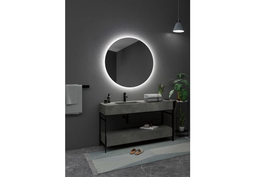 Espejo de baño con luz LED Oporto Ledimex ambiente 4