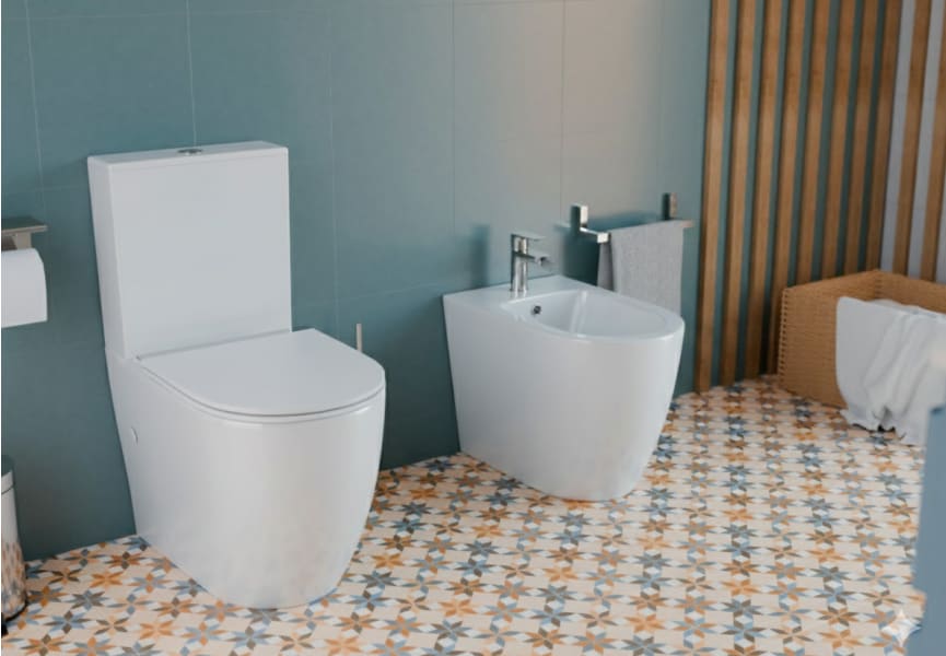 Pack inodoro compacto + bidé Elba Fossil Natura principal 0