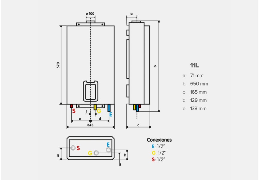 Calentador a gas Next Evo LPG Ariston Croquis 5