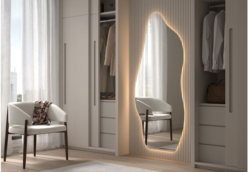 Espejo de baño con luz LED Nature Bruntec ambiente 6