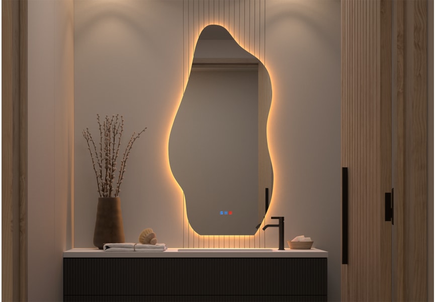 Espejo de baño con luz LED Nature Bruntec principal 3