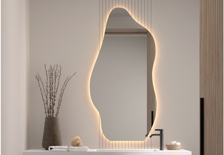 Espejo de baño con luz LED Nature Bruntec principal 0