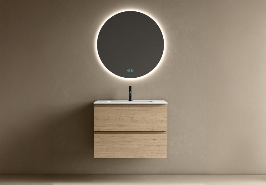 Conjunto mueble de baño fondo reducido 39 cm Roma Bruntec principal 3