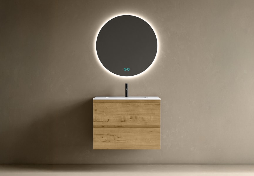 Conjunto mueble de baño fondo reducido 39 cm Roma Bruntec principal 1