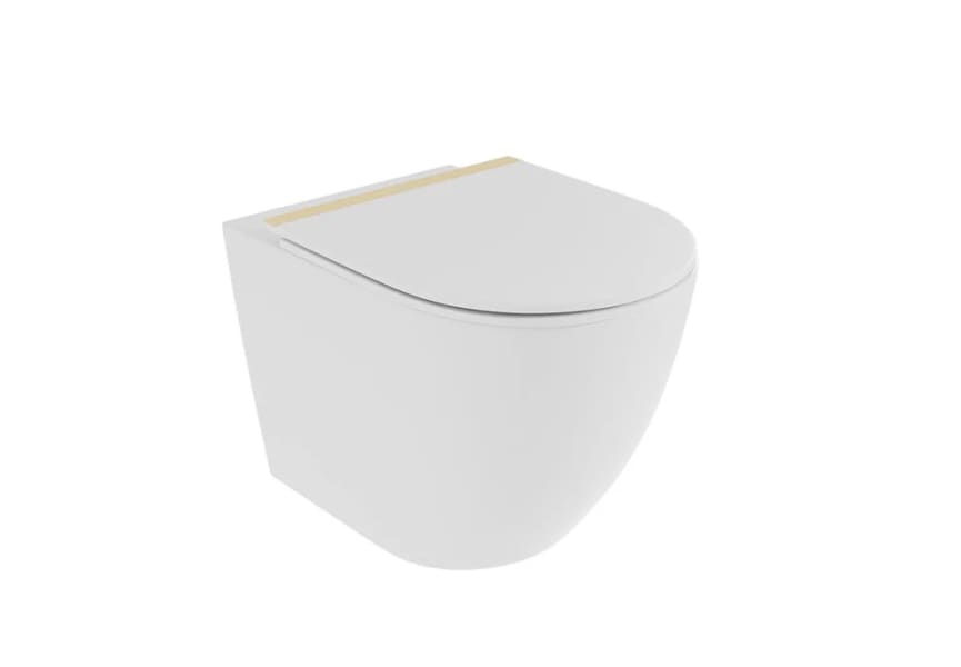 Pack inodoro + cisterna empotrada + pulsador Elba Fossil Natura blanco mate detalle 3