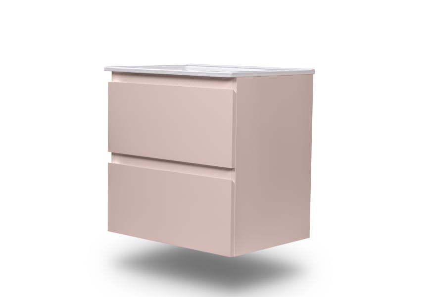 Conjunto de mueble de baño pequeño Nivo Bruntec 2 cajones suspendido principal 0