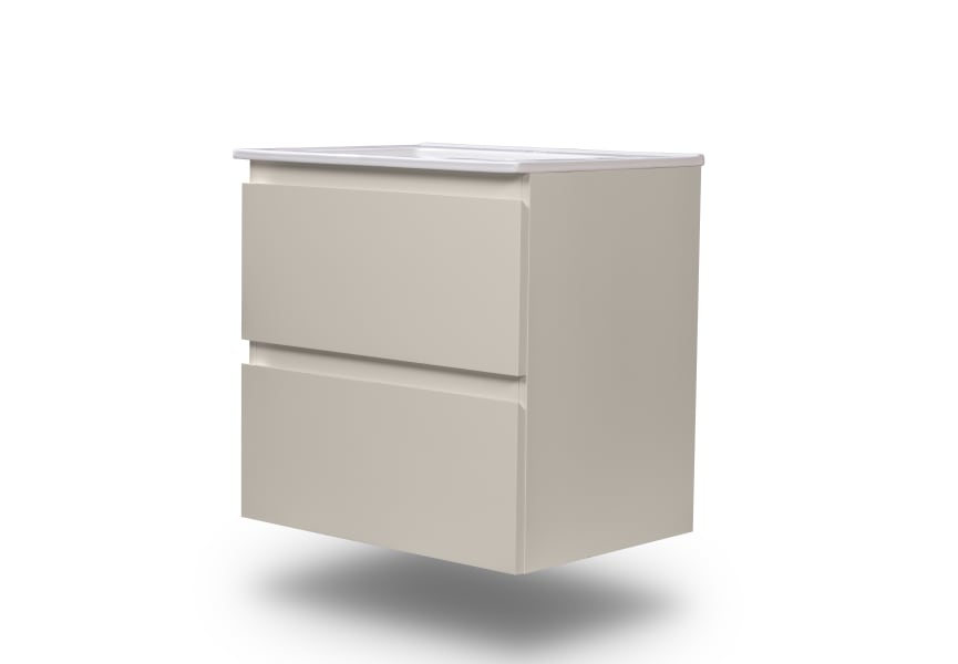 Conjunto de mueble de baño pequeño Nivo Bruntec 2 cajones suspendido principal 5