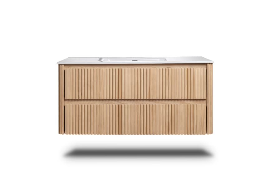 Conjunto mueble de baño con lavabo encastrado Baviera Bruntec detalle 1