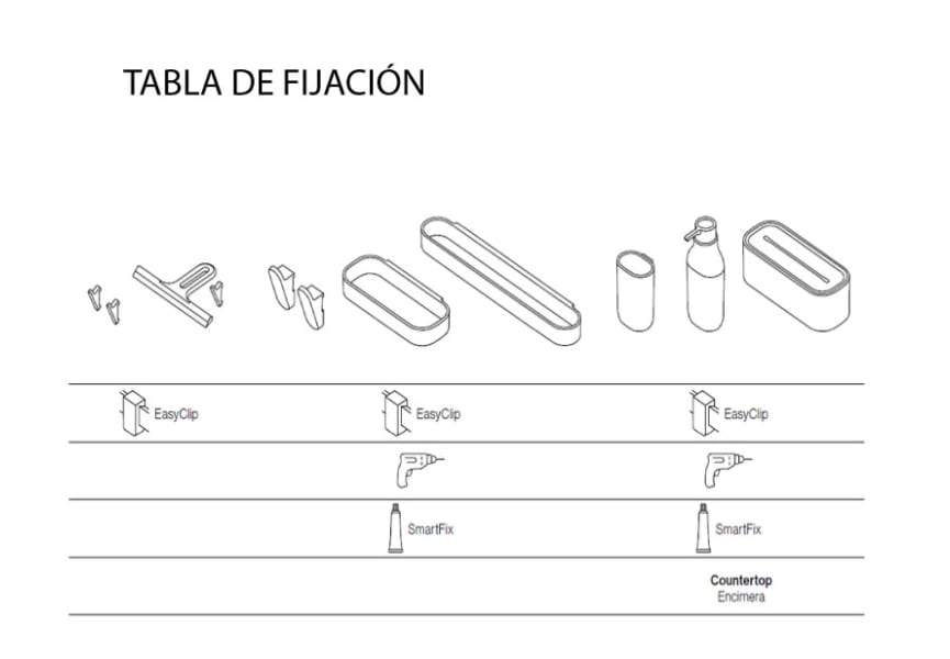 Set modular para cocina con guía a pared Alife de Cosmic croquis 9