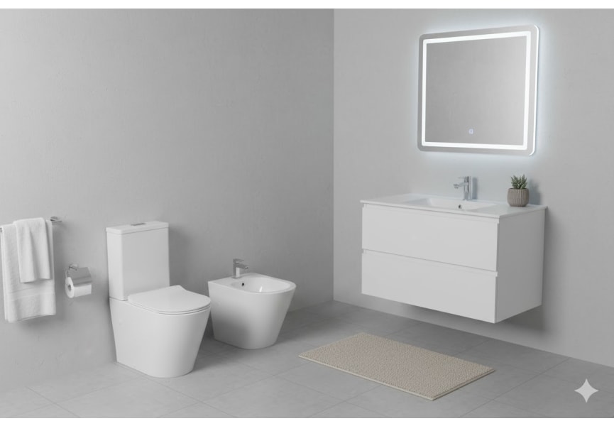 Pack inodoro compacto + bidé Bolonia Fossil Natura ambiente 7