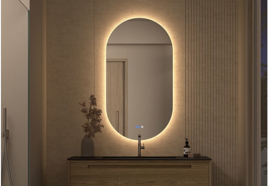 Espejo de baño con luz LED Delta Bruntec principal 5