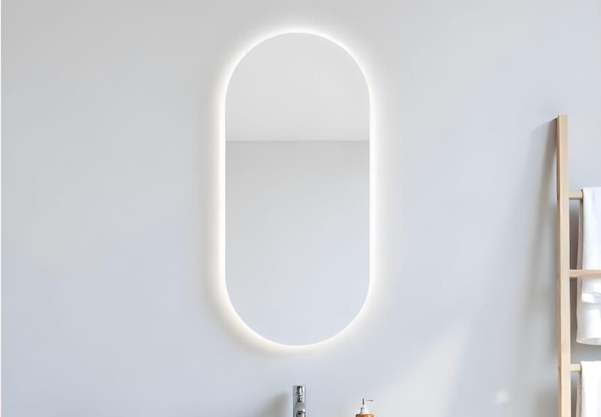Espejo de baño con luz LED Delta Bruntec ambiente 3