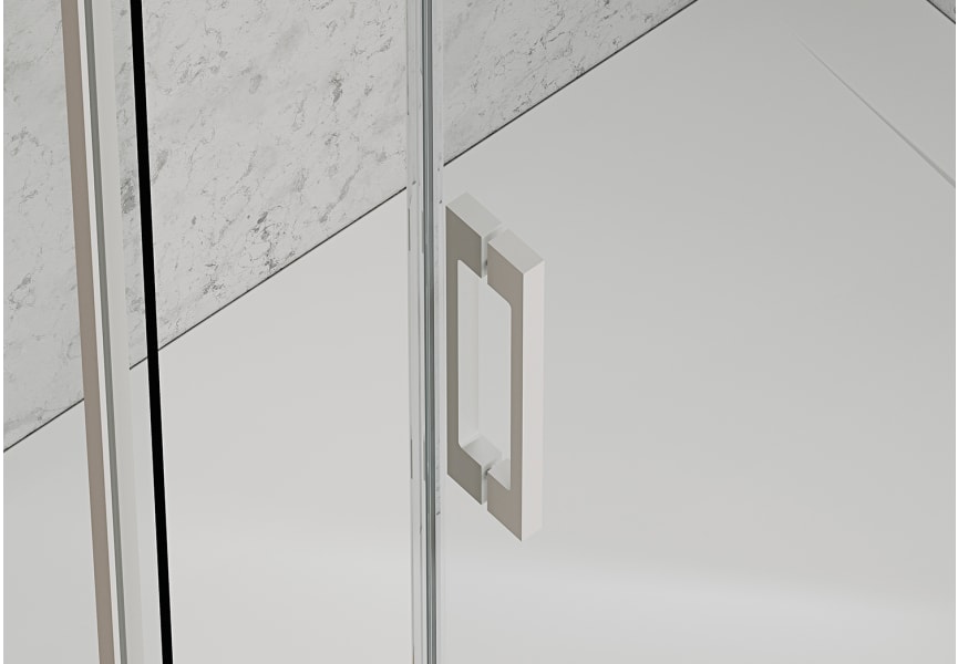 Mampara de ducha angular corredera Aria Bruntec detalle 12