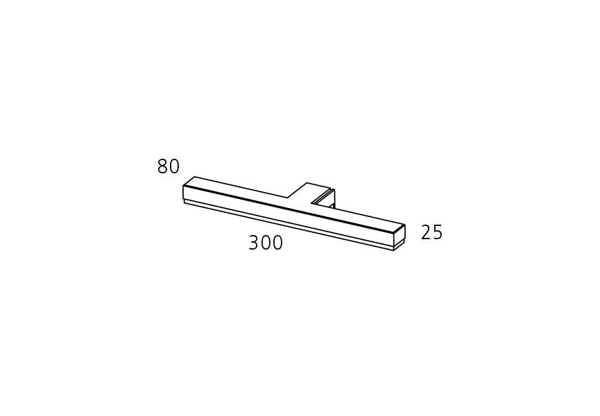 Aplique de luz Led Nova Visobath croquis 2