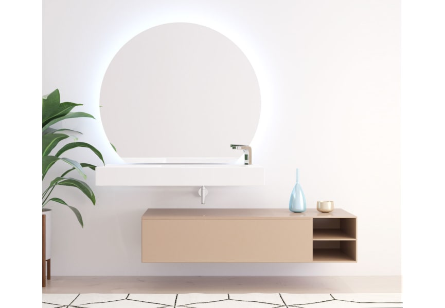 Espejo de baño con luz LED Zoni Bruntec principal 0