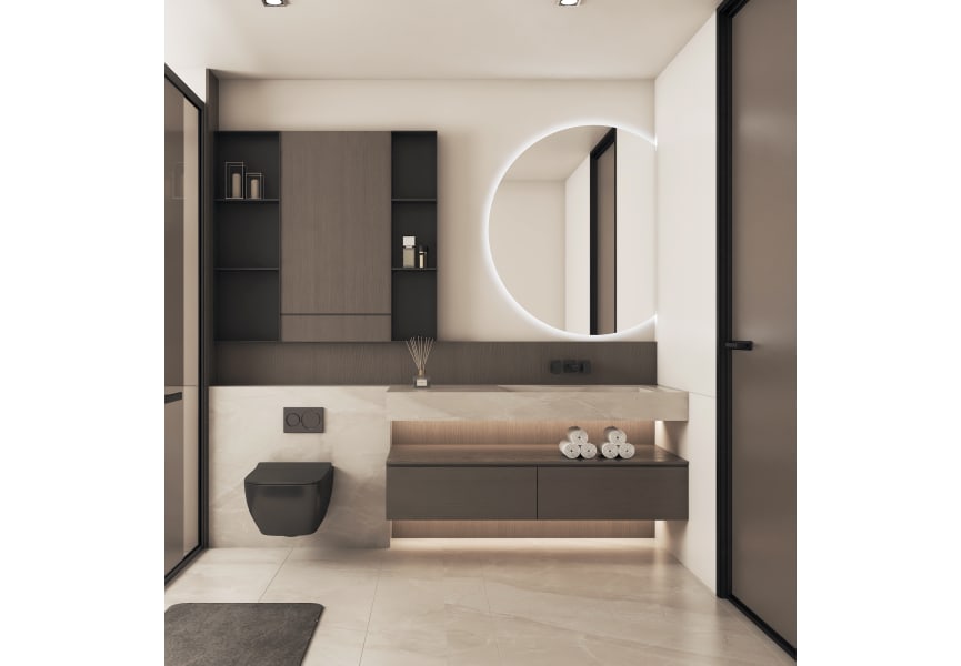 Espejo de baño con luz LED Zoni Bruntec principal 2