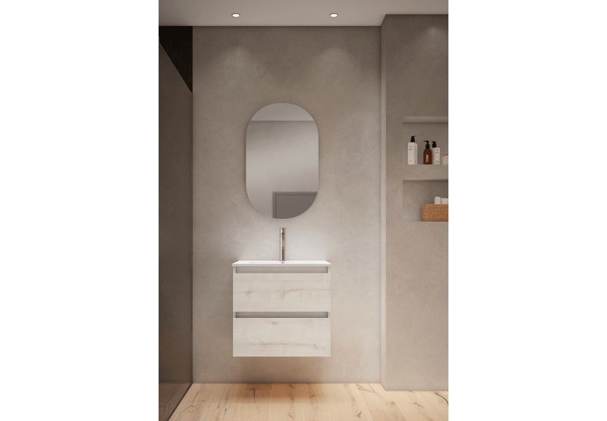 Conjunto mueble de baño fondo reducido 39.5 cm Box Viso Bath principal 1