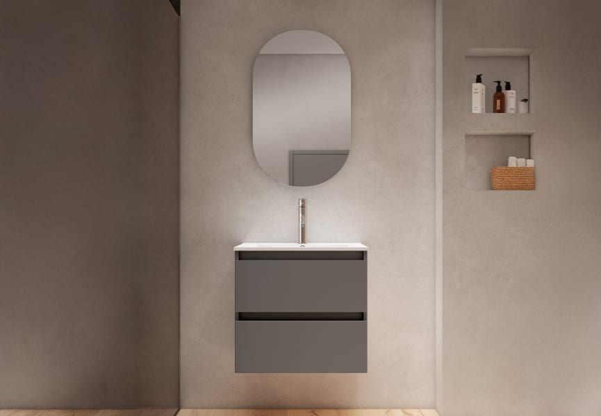 Conjunto mueble de baño fondo reducido 40 cm Nido Viso principal 2