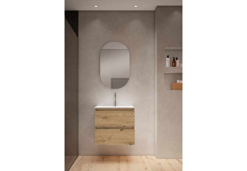 Conjunto mueble de baño fondo reducido 39.5 cm Box Viso Bath principal 0