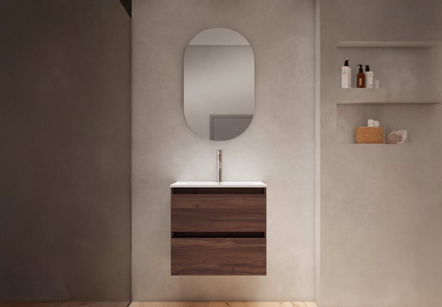 Conjunto mueble de baño fondo reducido 40 cm Nido Viso principal 3
