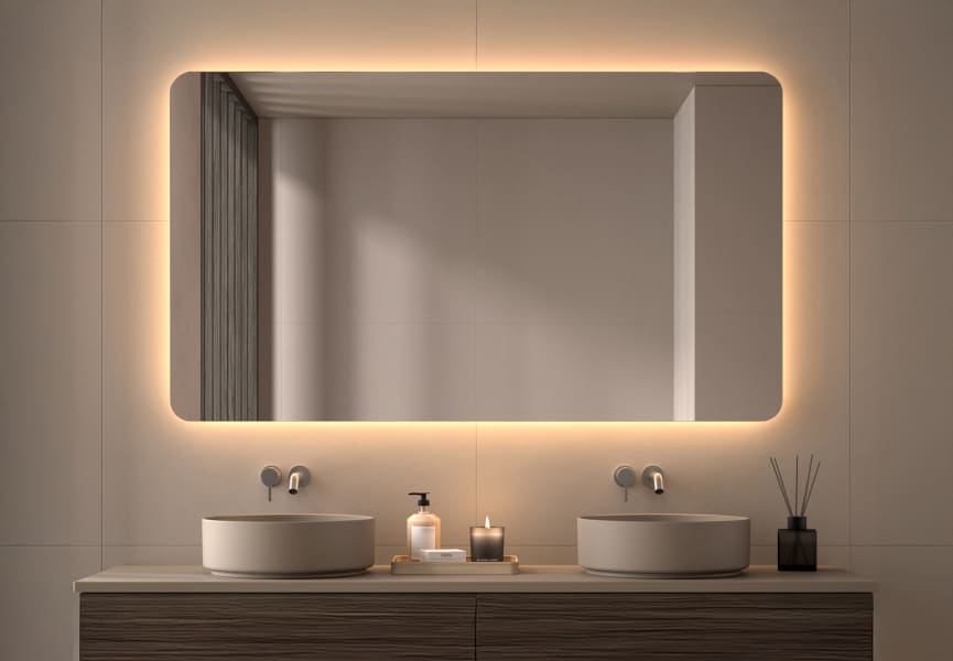Espejo de baño LED Drako Bruntec principal 0