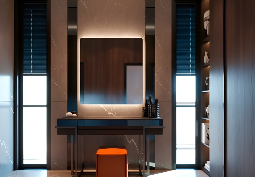 Espejo de baño con luz LED Drako Bruntec ambiente 5