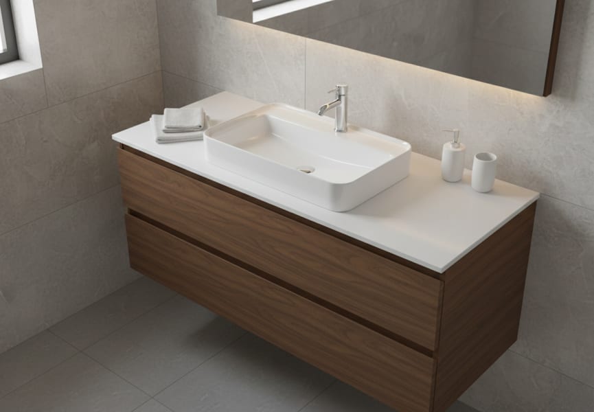 Lavabo sobre encimera Loft Bruntec ambiente 1